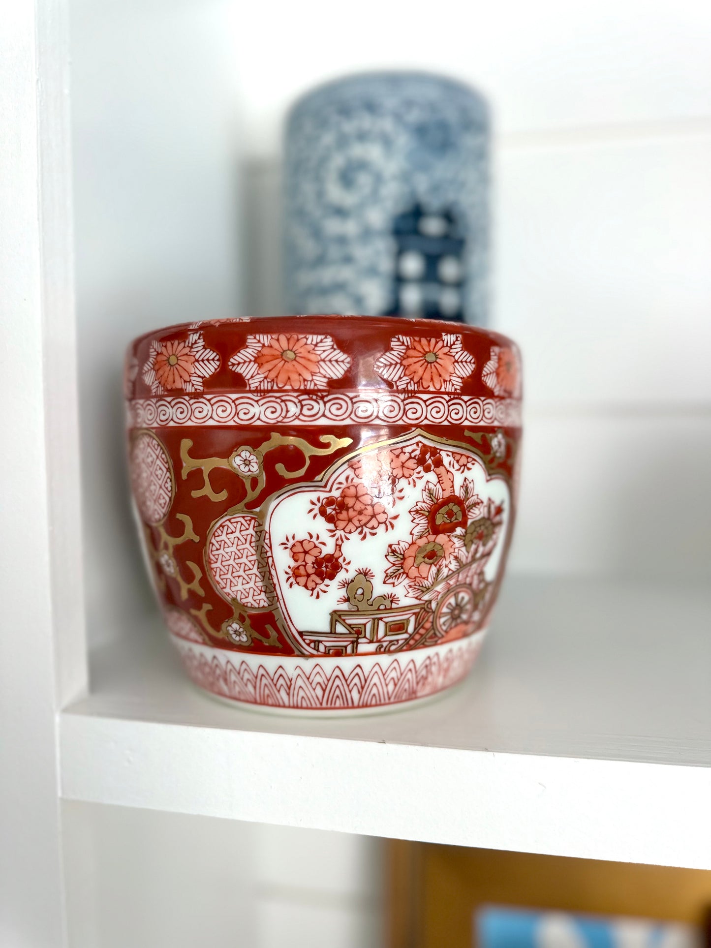 Gold Imari Cachepot