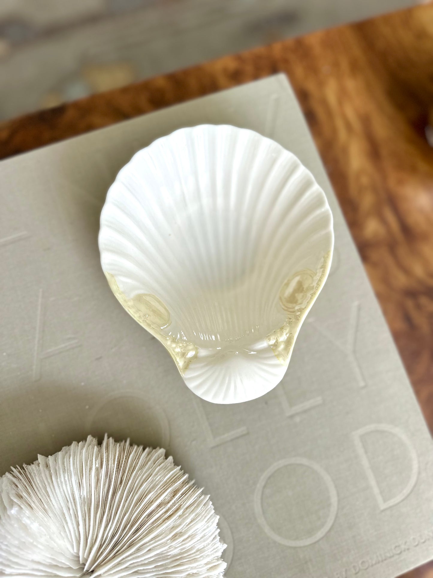 Vintage Belleek Shell Dish