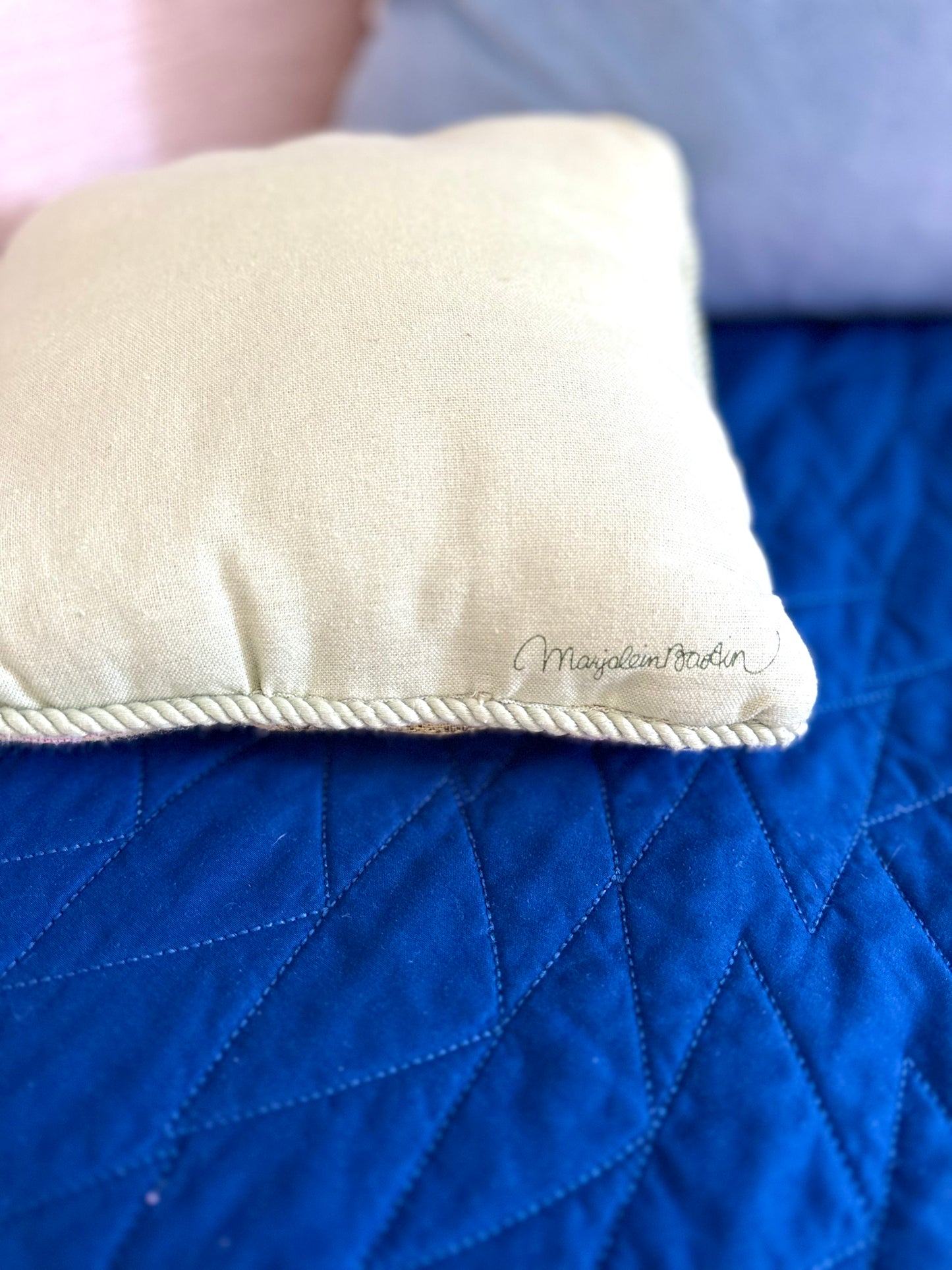 Floral Needlepoint Pillow