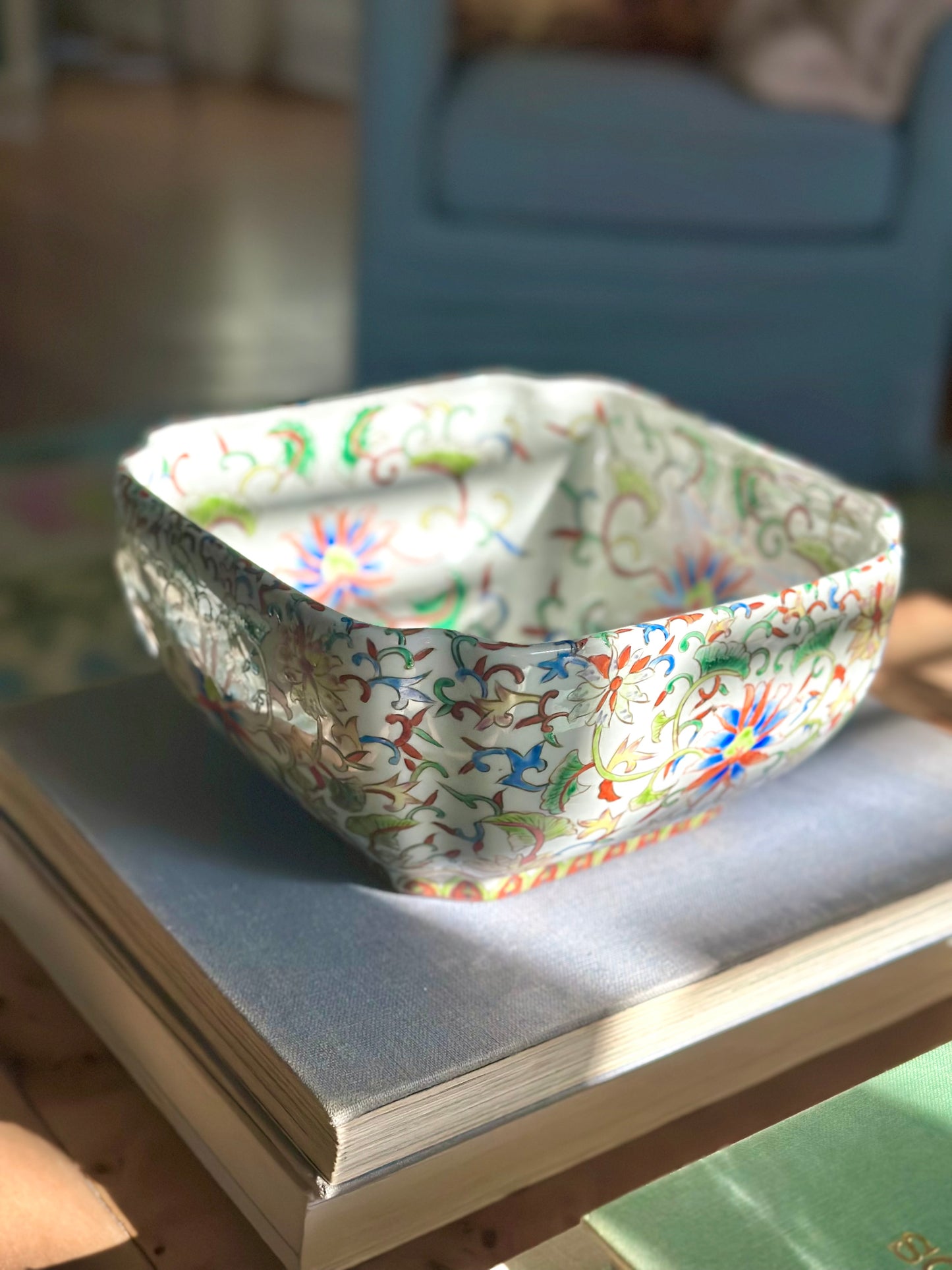 Famille Rose Floral Bowl