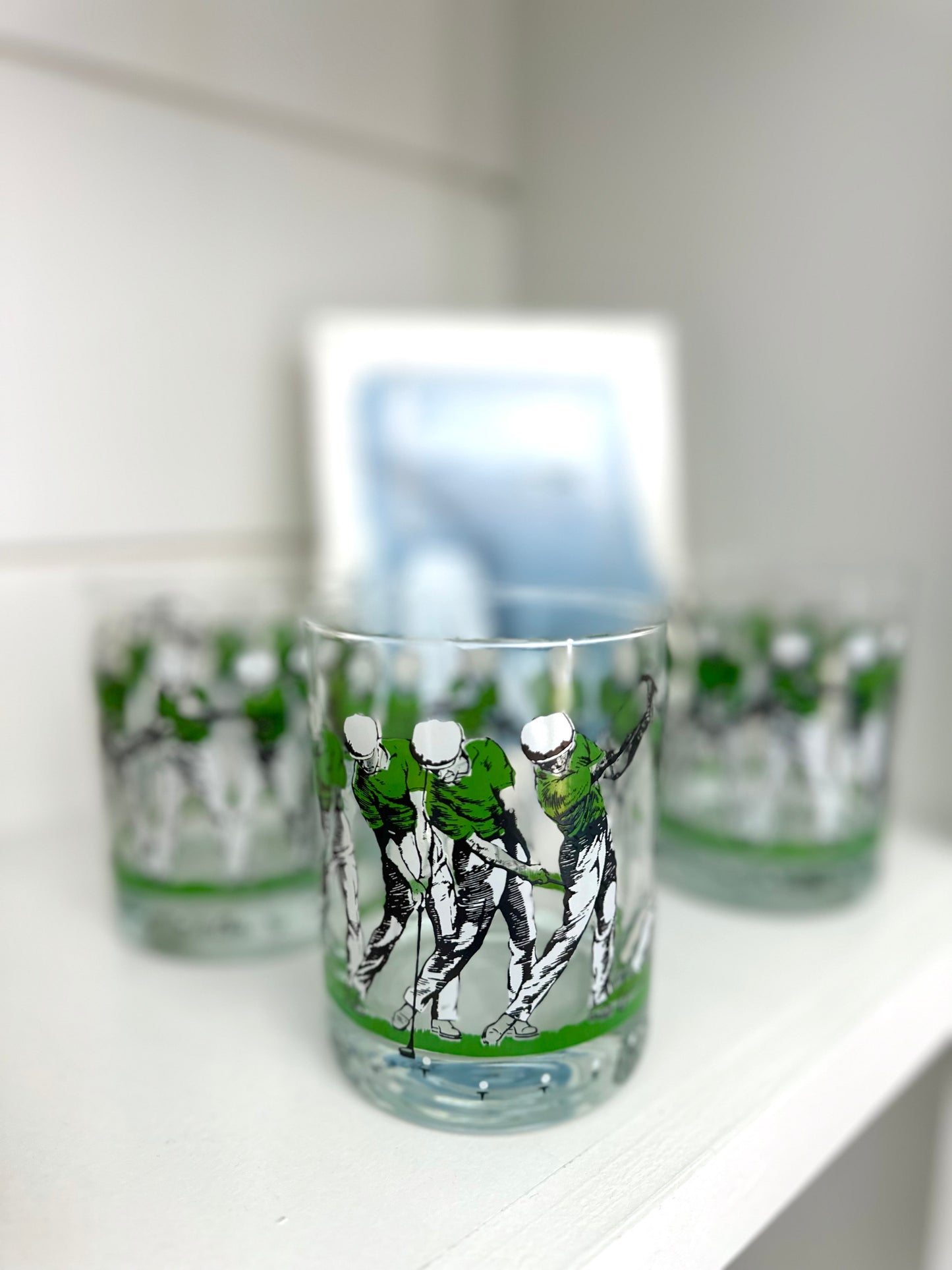 Vintage Golf Rocks Glasses