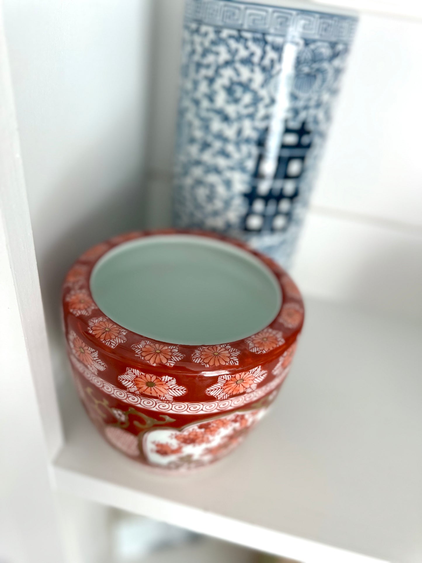 Gold Imari Cachepot