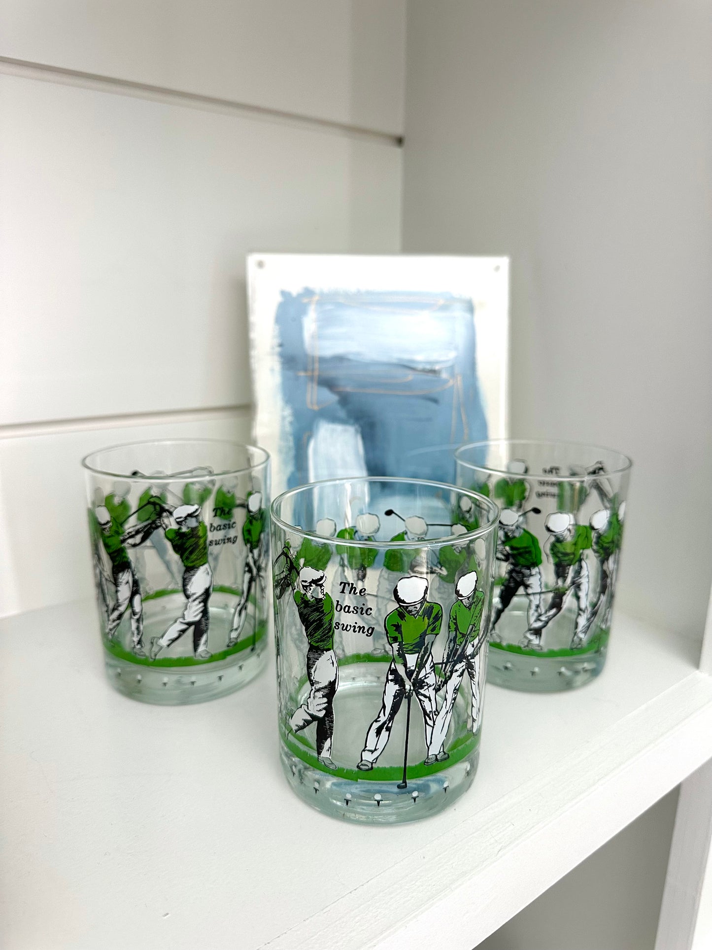 Vintage Golf Rocks Glasses