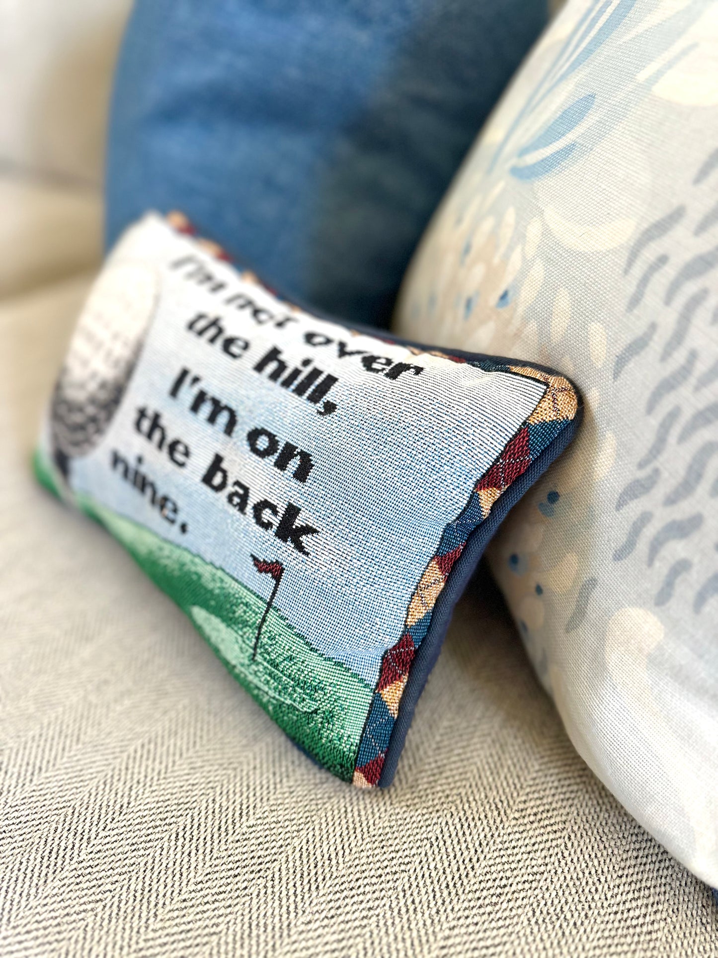 Golf Needlepoint Pillow