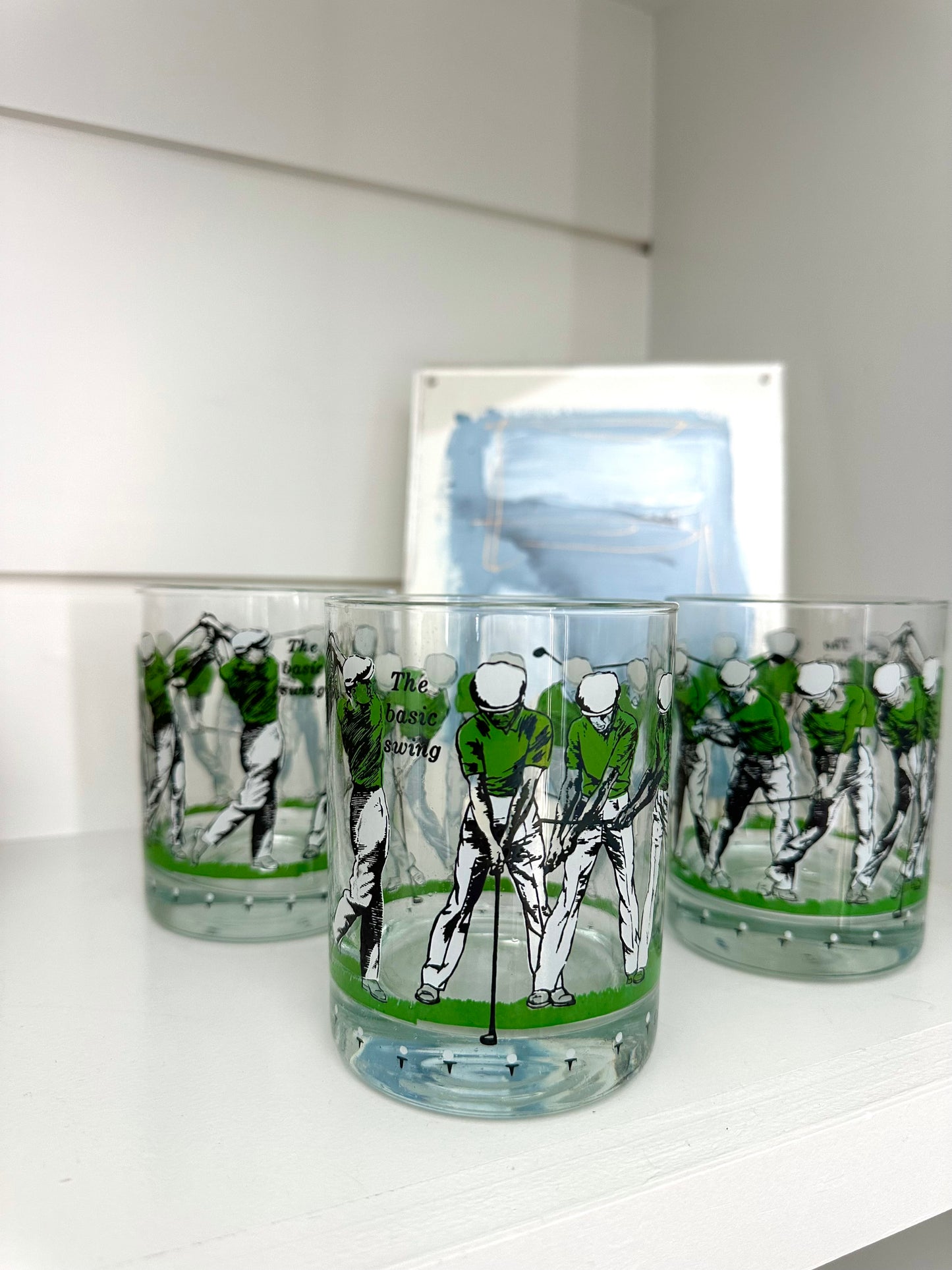 Vintage Golf Rocks Glasses