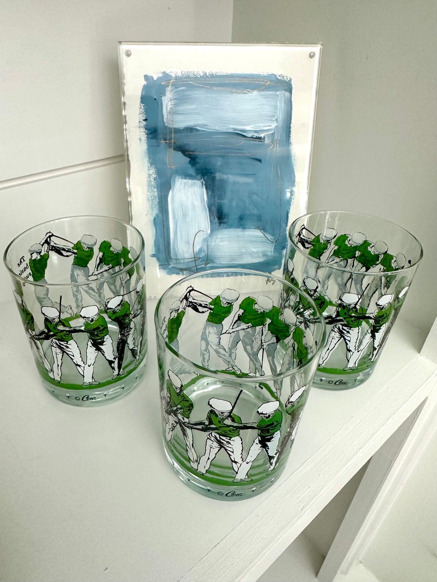 Vintage Golf Rocks Glasses