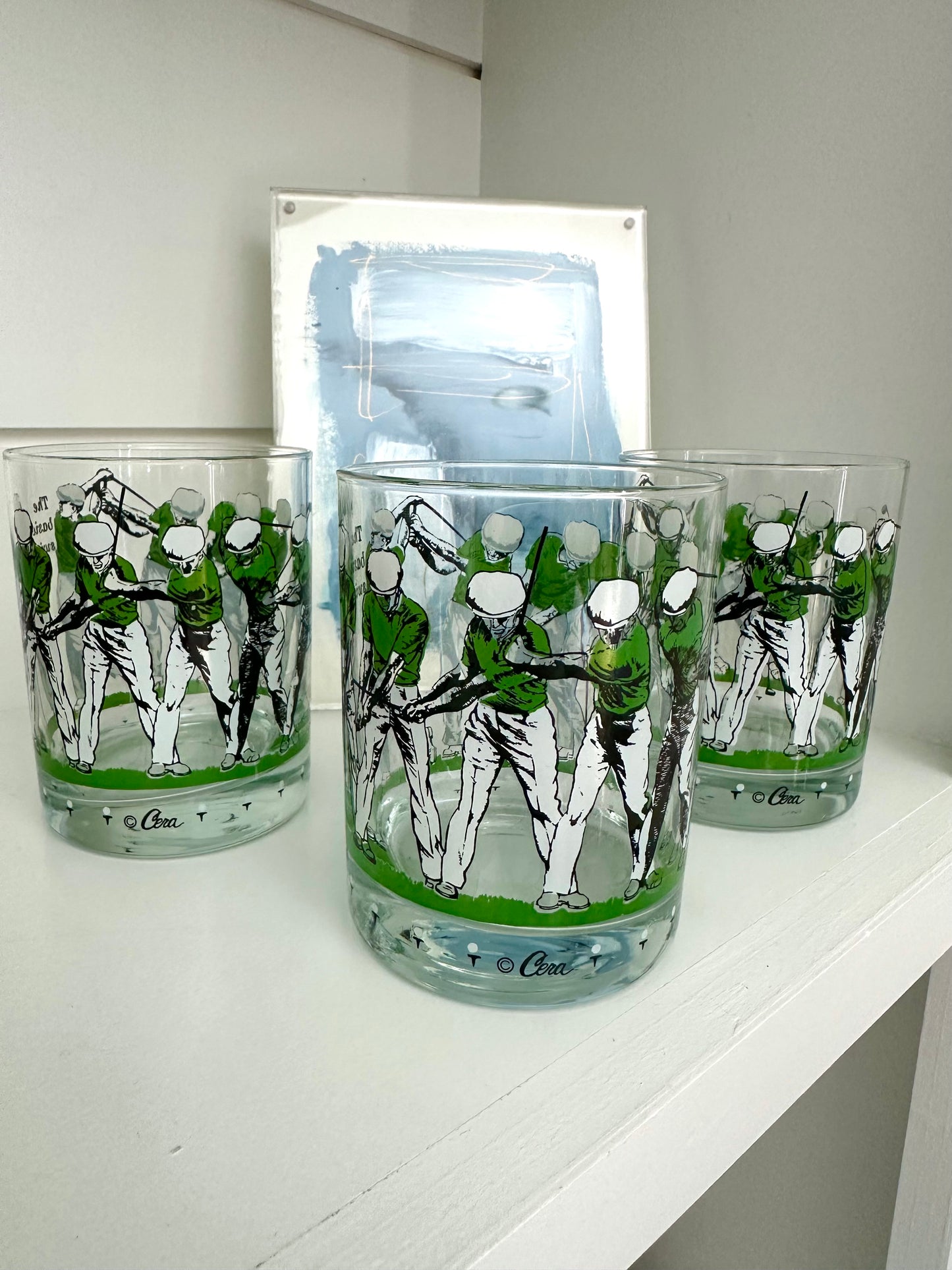 Vintage Golf Rocks Glasses