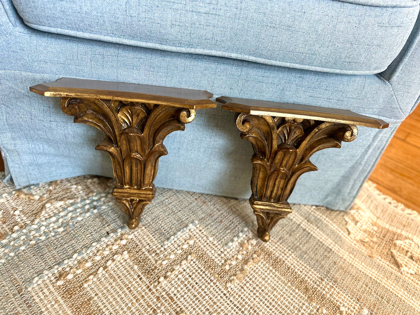 Florentine Wall Shelf Pair