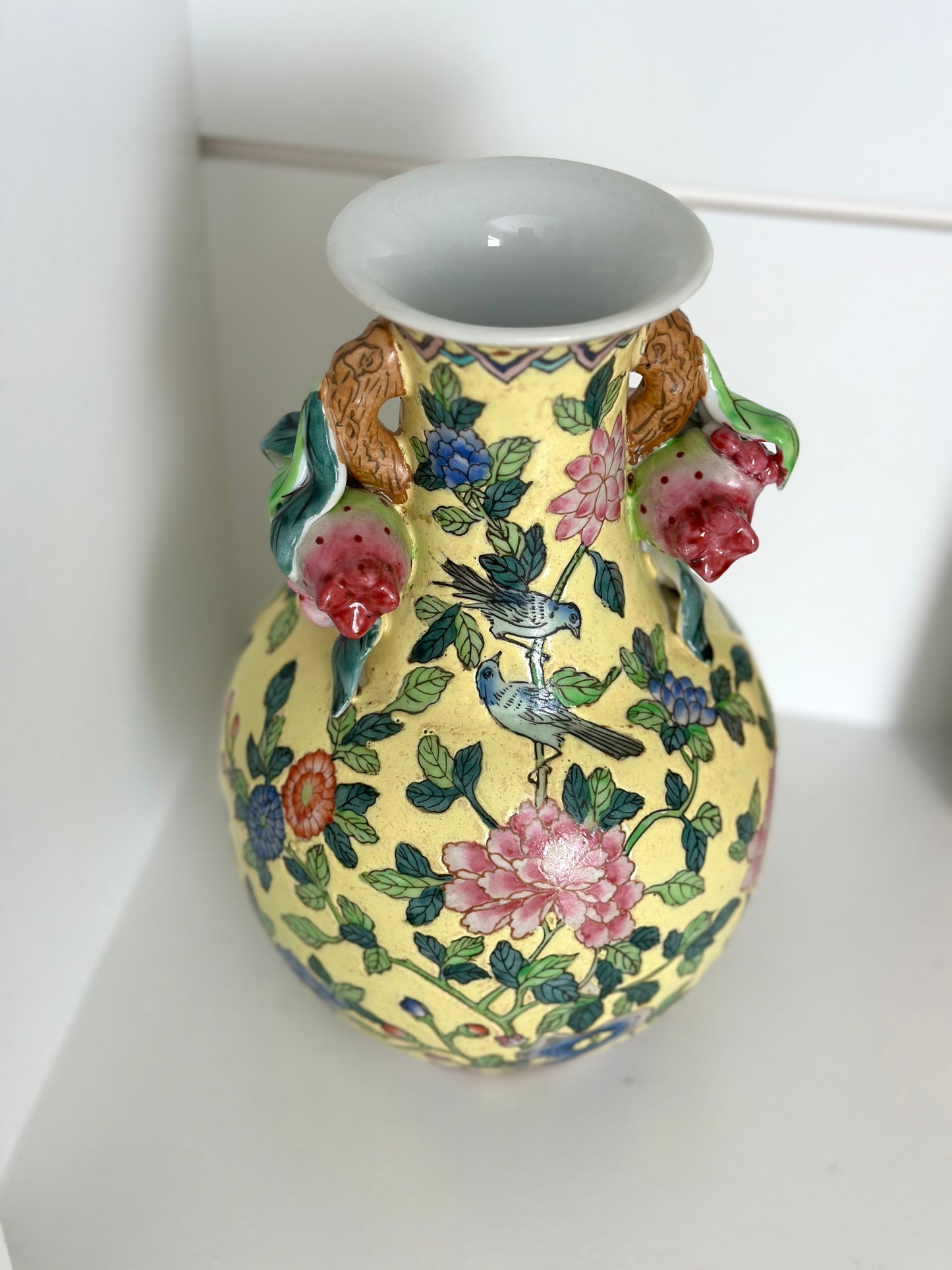 Andrea by Sadek handled chinoiserie vase