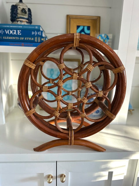 Bamboo & Rattan Wine Rack