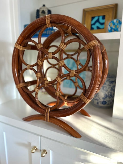 Bamboo & Rattan Wine Rack