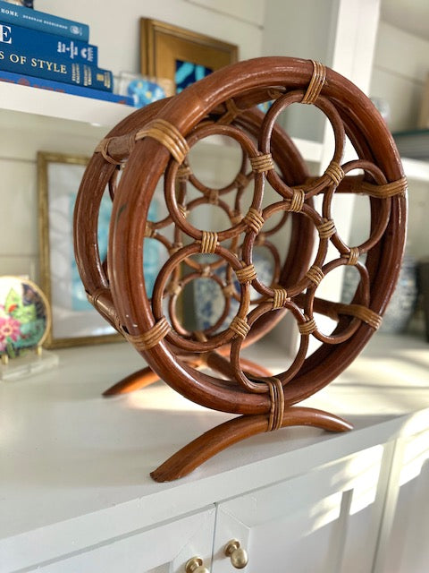 Bamboo & Rattan Wine Rack