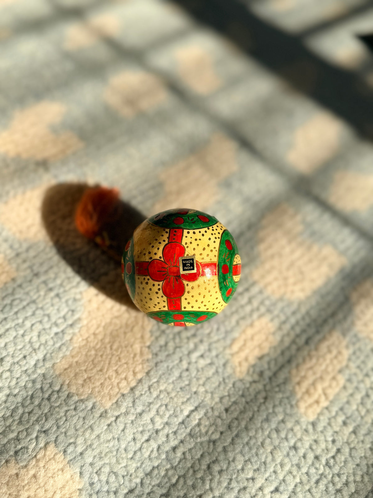 Hand painted Christmas Ornament with Matching Box