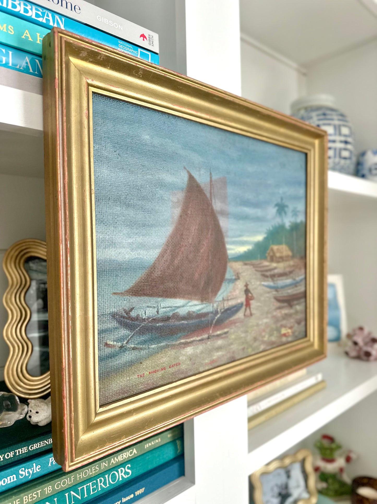 “The Morning Catch” Oil on Board