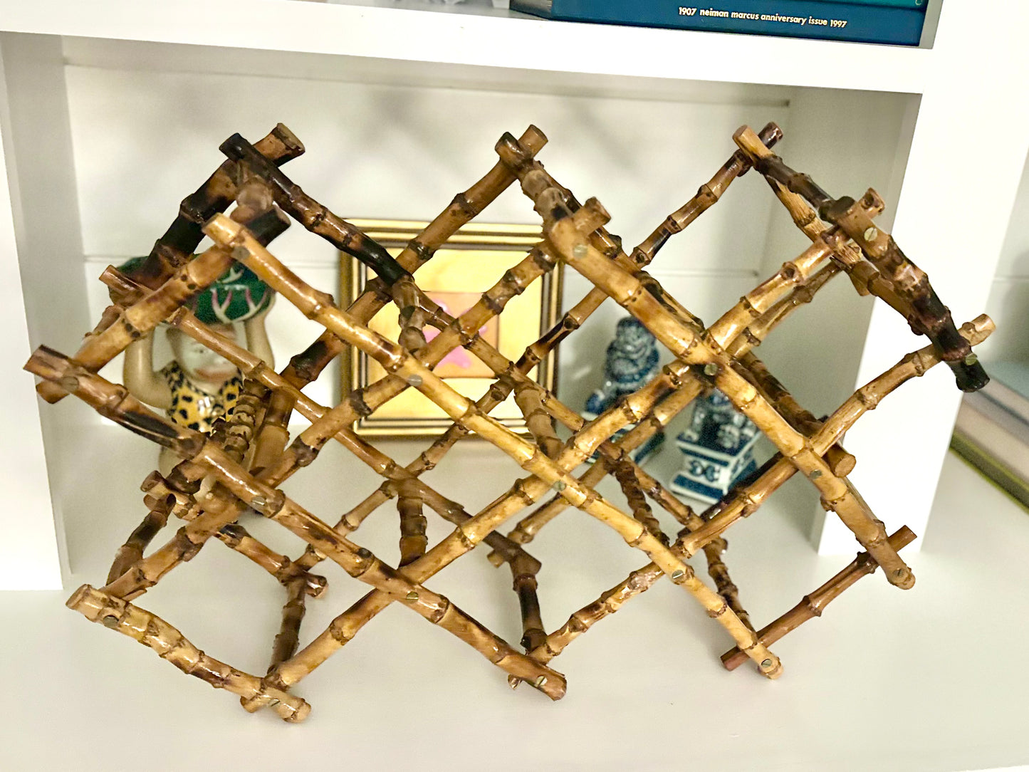 Burnt Bamboo Wine Rack