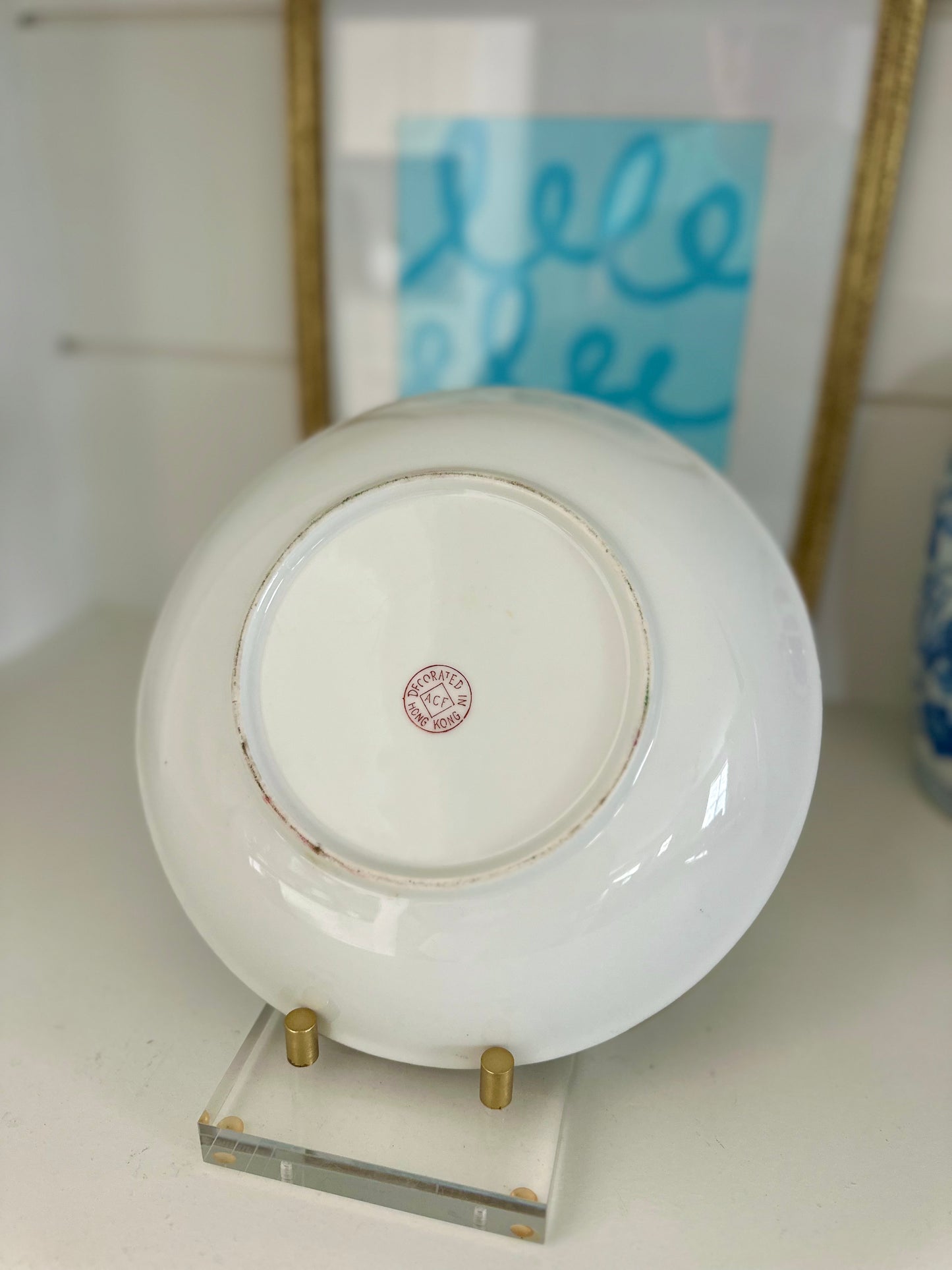 Rose Canton Shallow Bowl