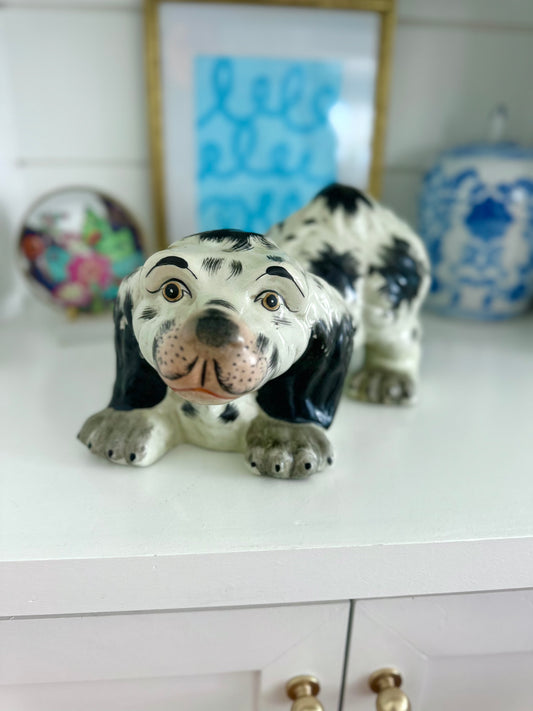 Large Staffordshire dog statue