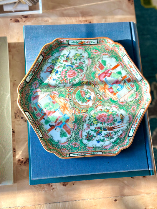 Antique Rose Medallion Charger