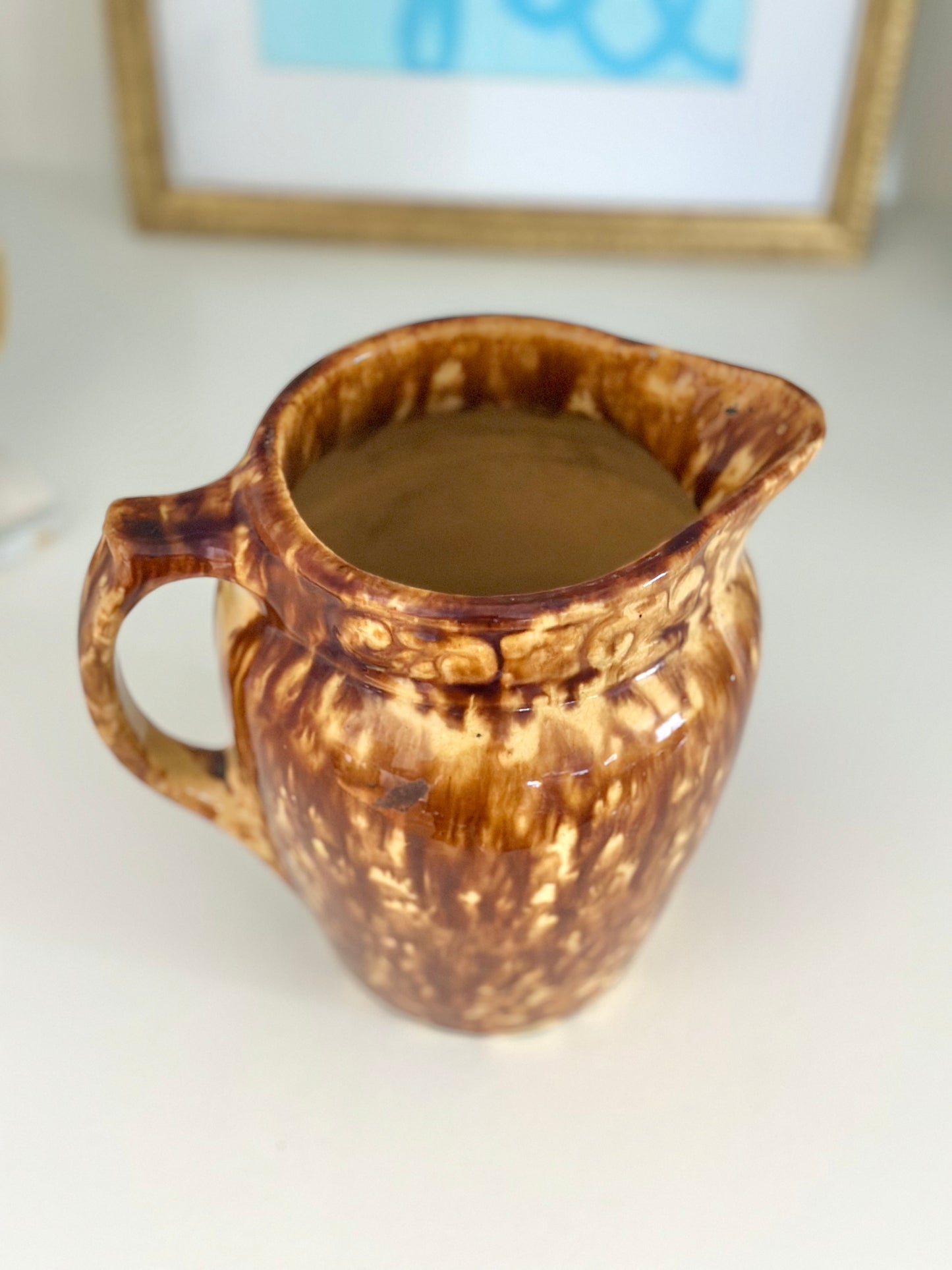 Bennington Pottery Splatter-ware Pitcher