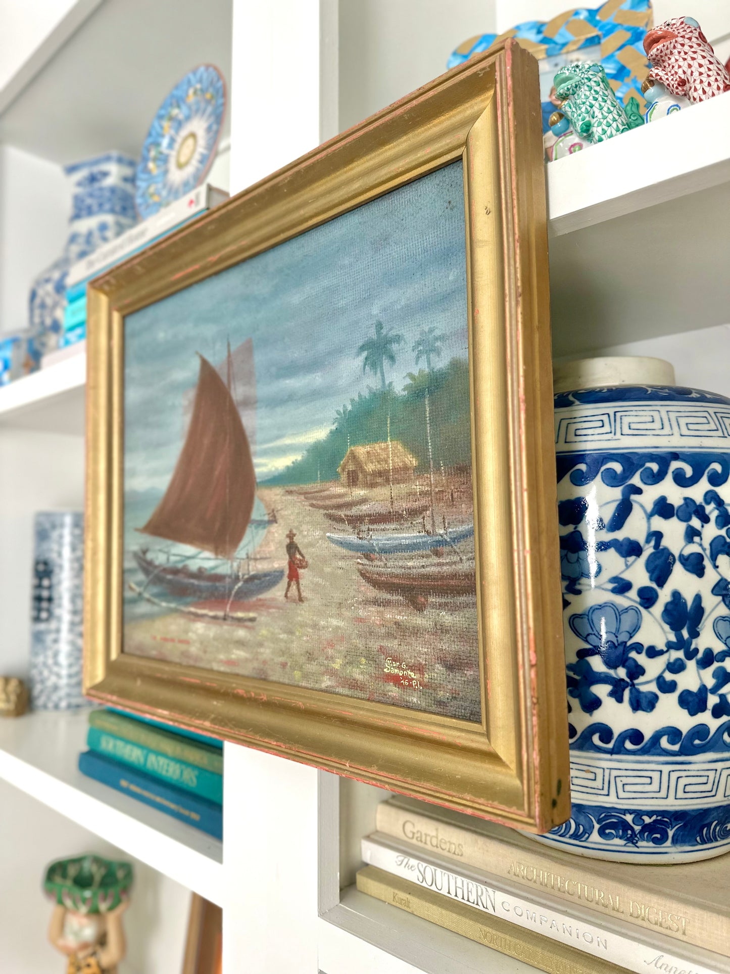 “The Morning Catch” Oil on Board