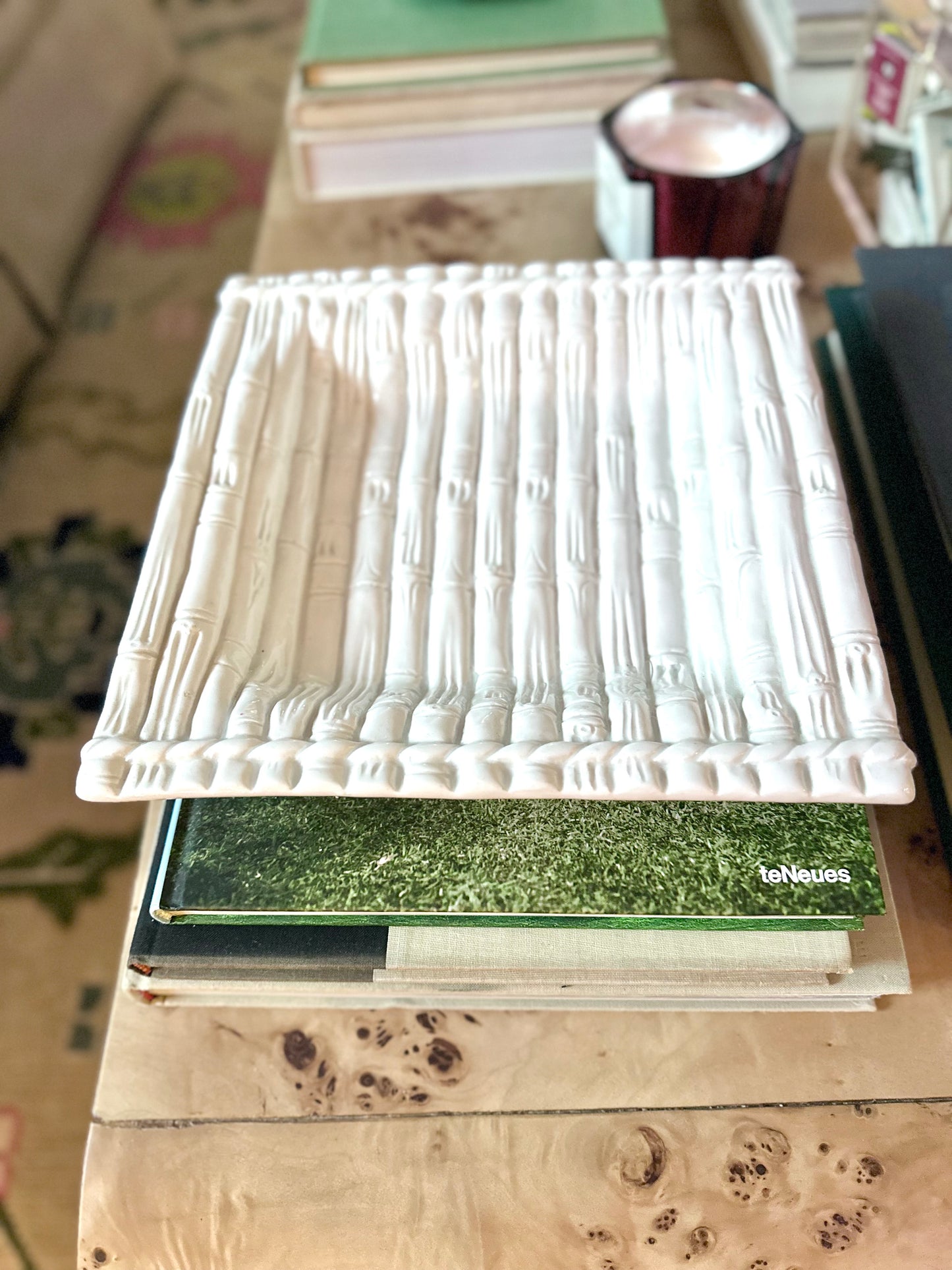 Faux Bamboo Trinket Plate