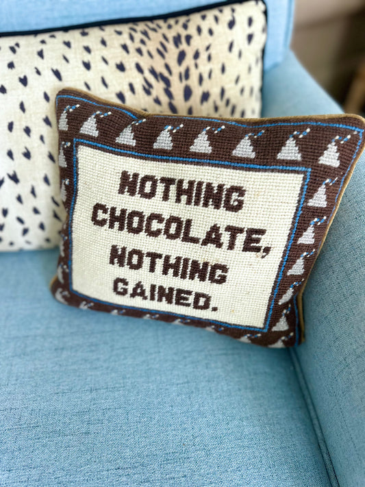 Cheeky Needlepoint Pillow