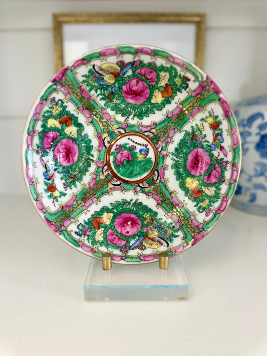 Rose Canton Shallow Bowl