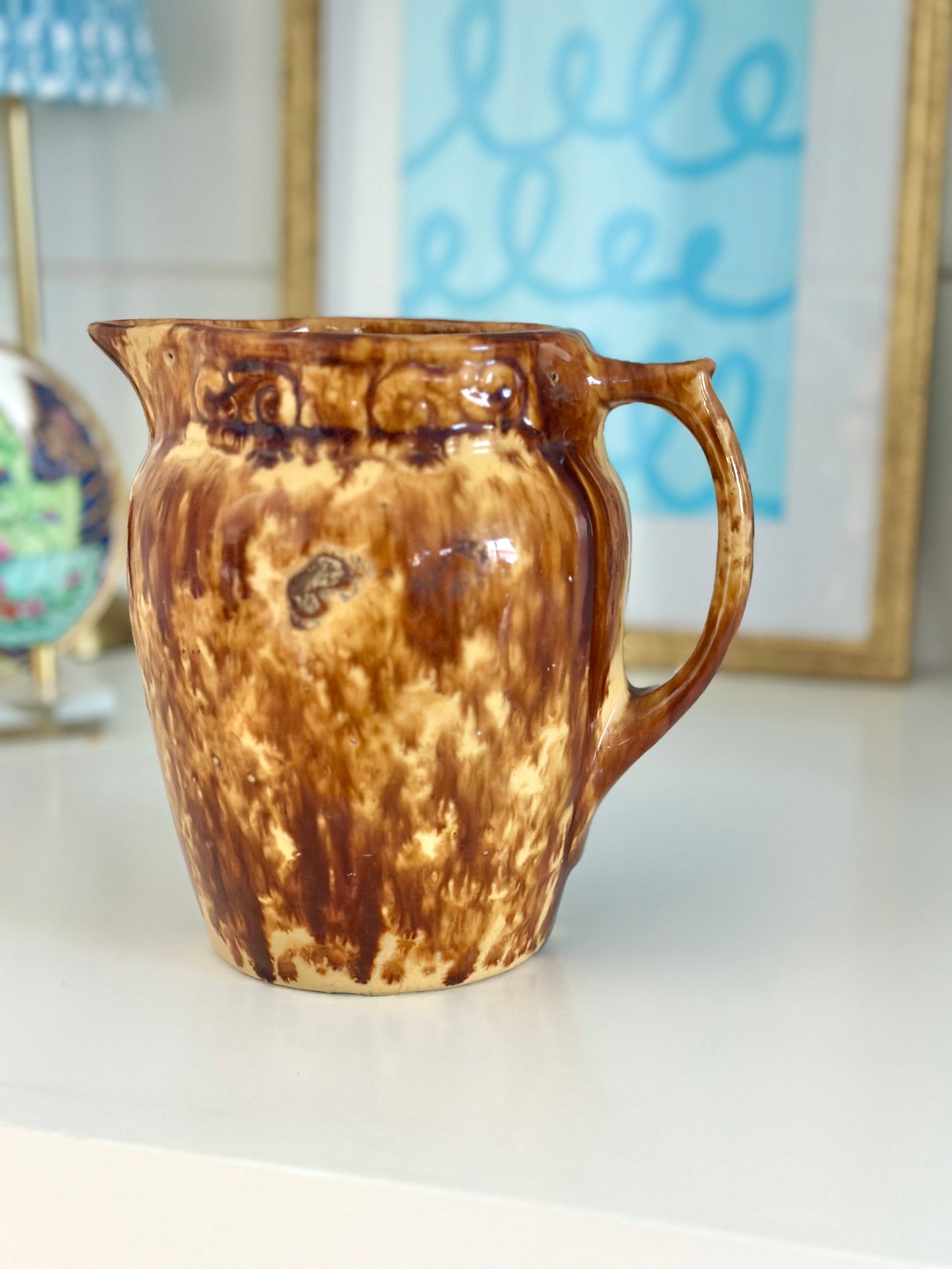 Bennington Pottery Splatter-ware Pitcher