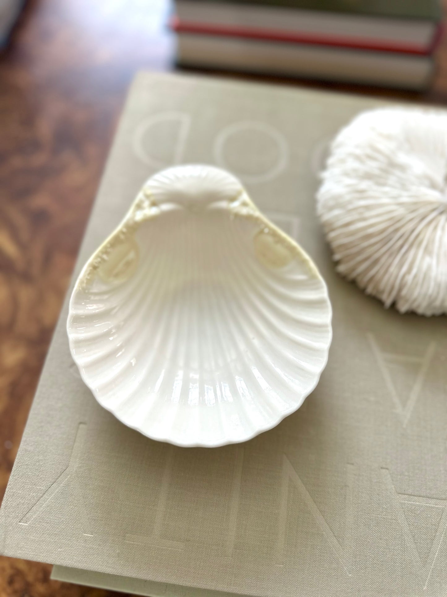 Vintage Belleek Shell Dish