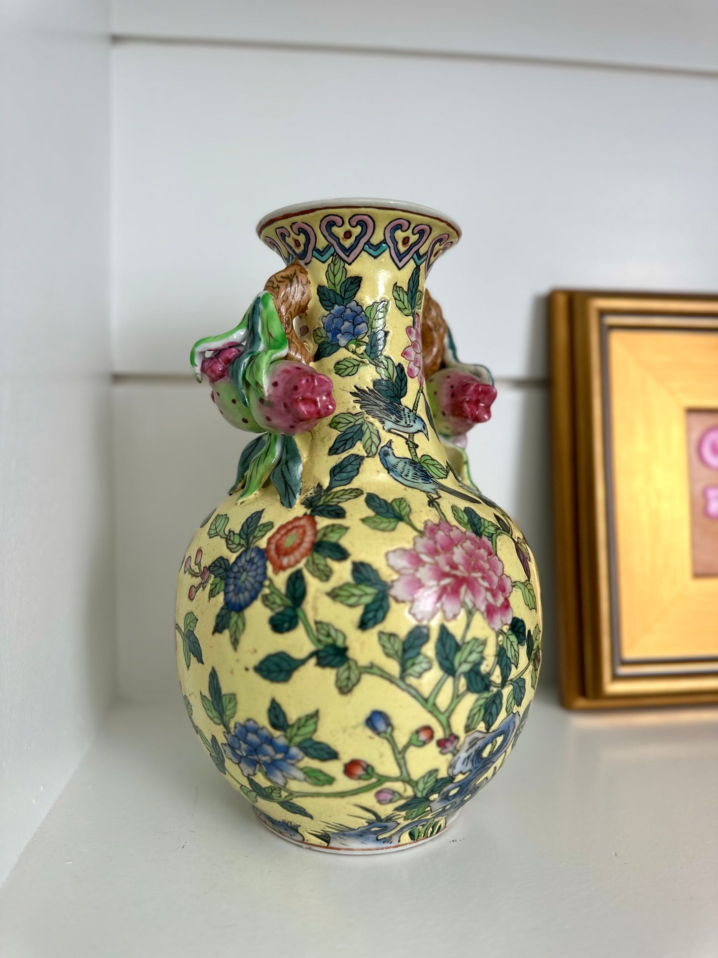 Andrea by Sadek handled chinoiserie vase