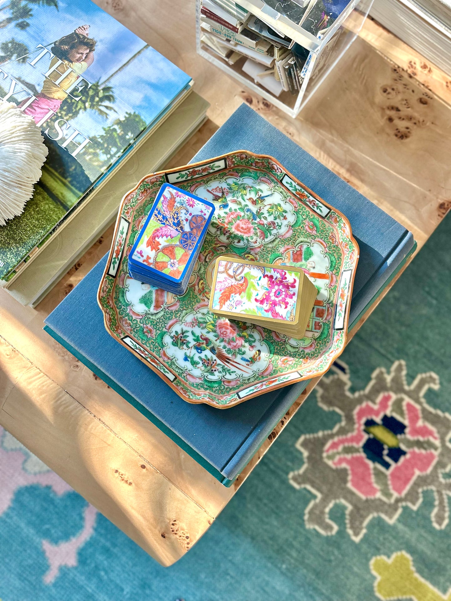 Antique Rose Medallion Charger