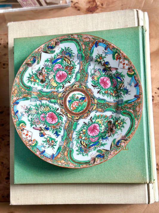 Antique Rose Canton Plate