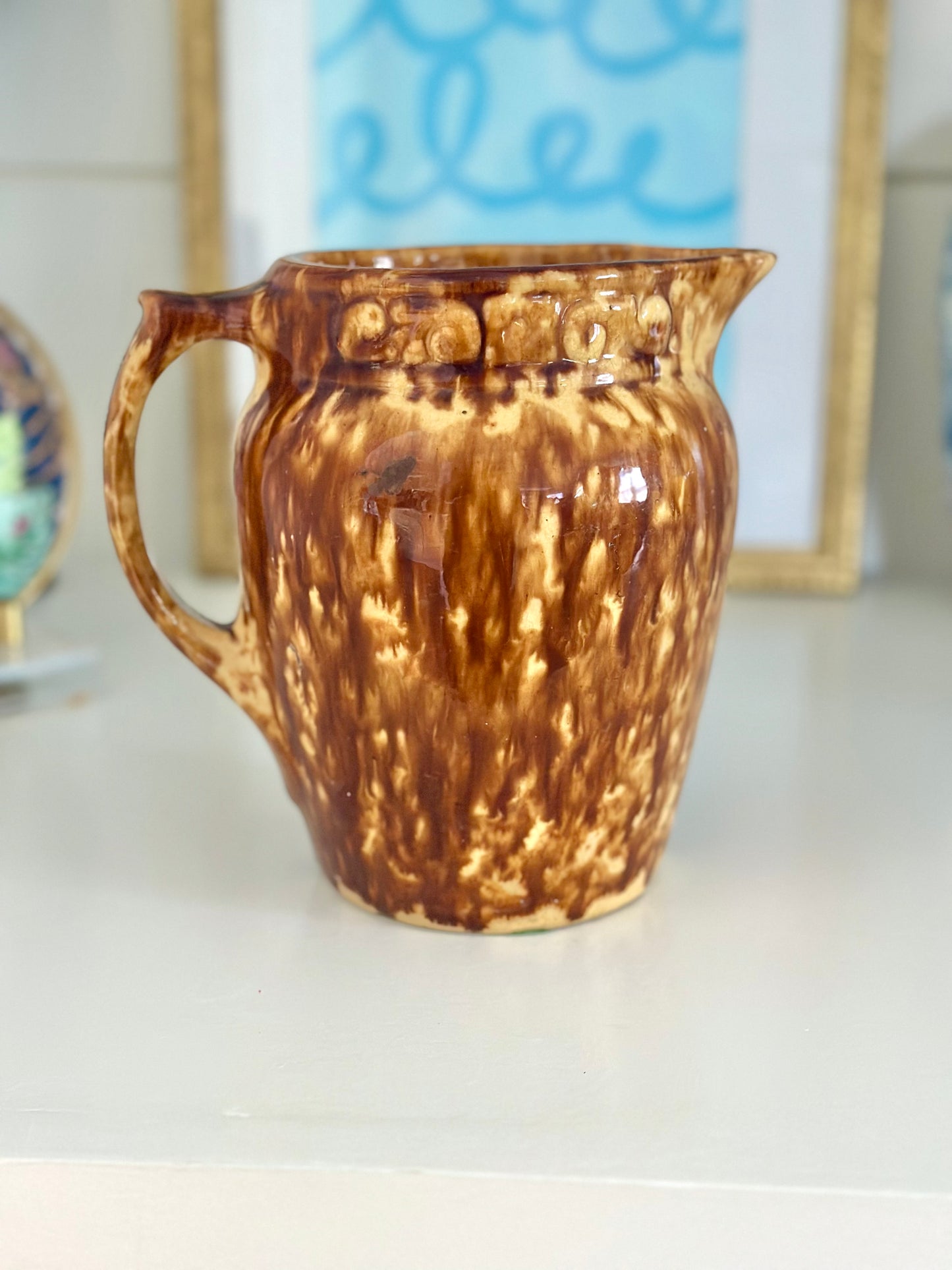 Bennington Pottery Splatter-ware Pitcher