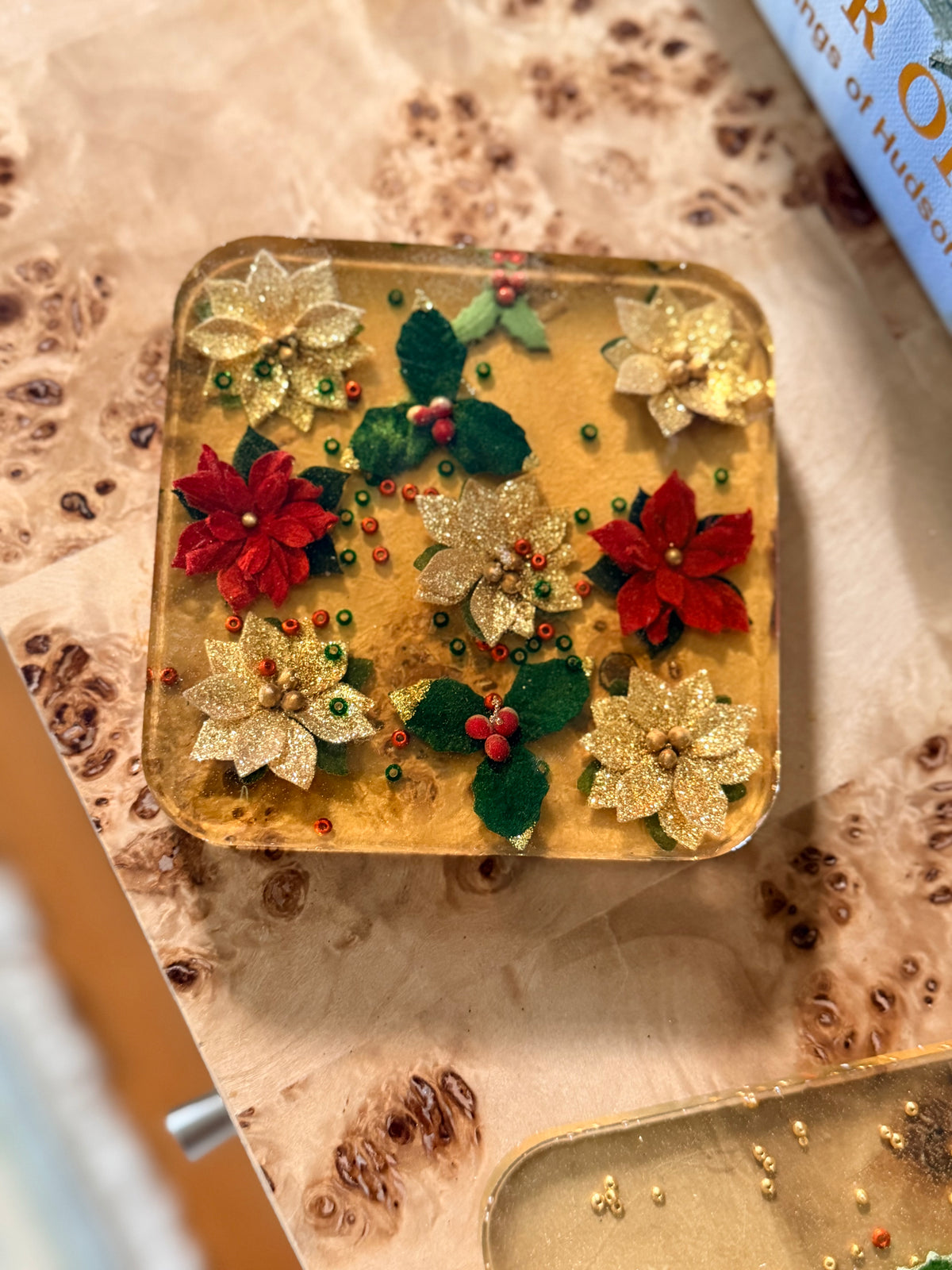 Christmas Resin Coaster Set