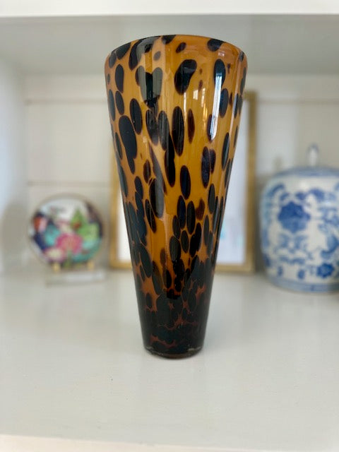 Tortoise Glass Vase