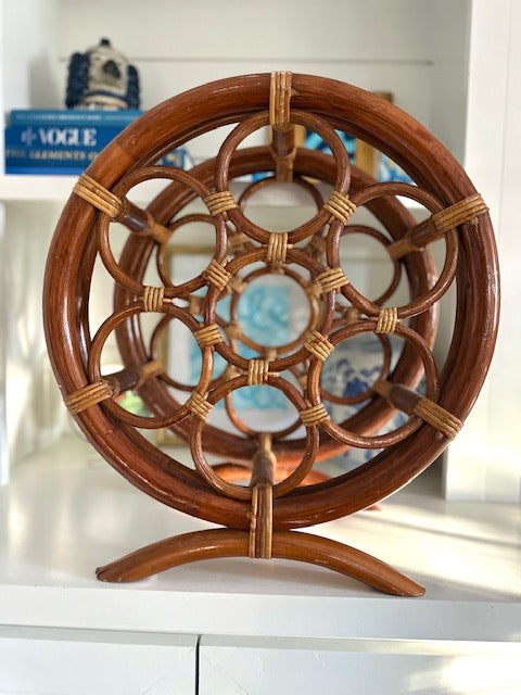 Bamboo & Rattan Wine Rack