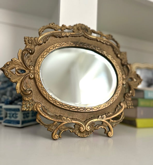 Art Nouveau Iron Mirror