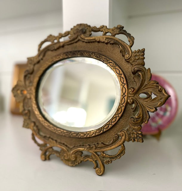 Art Nouveau Iron Mirror