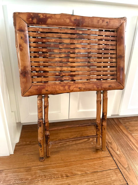 Burnt Bamboo Side Table