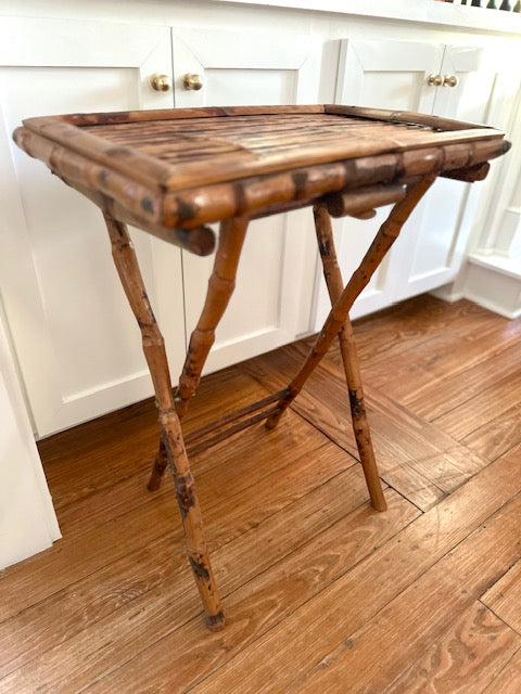 Burnt Bamboo Side Table