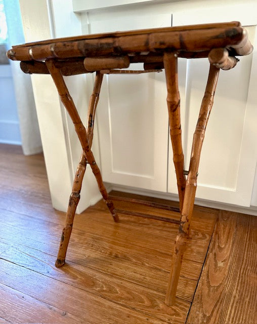 Burnt Bamboo Side Table