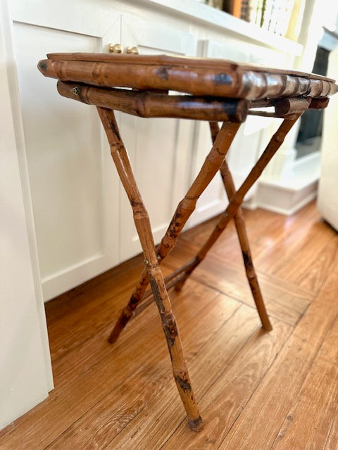 Burnt Bamboo Side Table