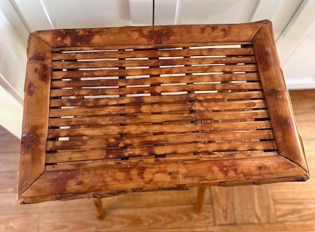 Burnt Bamboo Side Table
