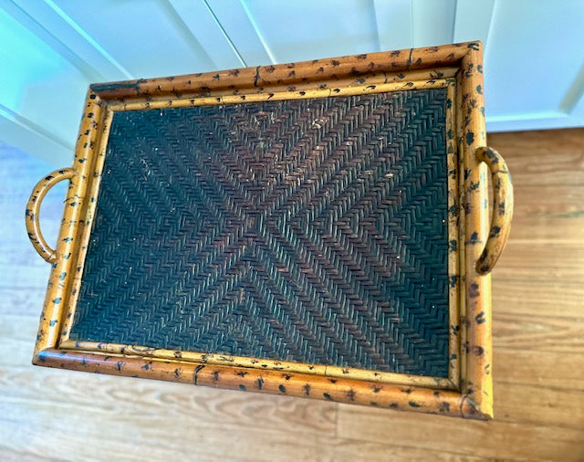 Burnt Bamboo Tray Table