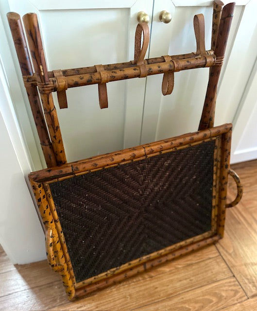 Burnt Bamboo Tray Table