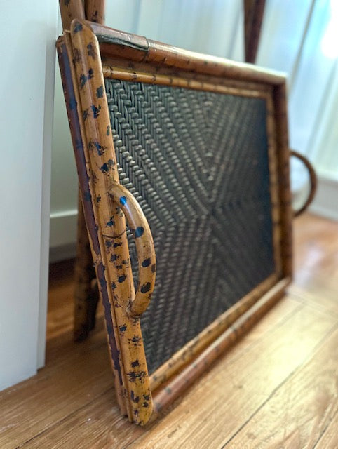 Burnt Bamboo Tray Table