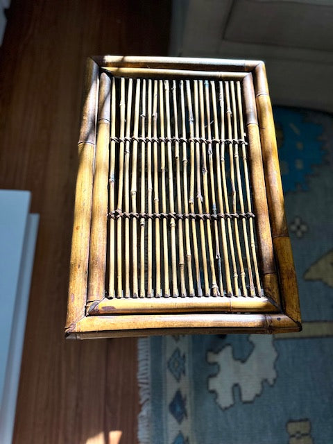 Burnt Bamboo Side Table