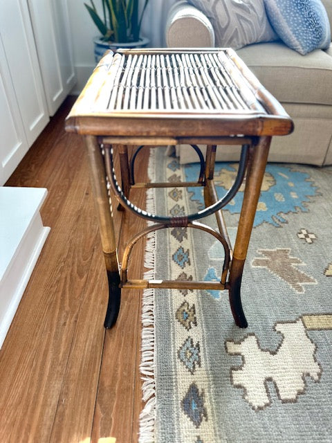 Burnt Bamboo Side Table