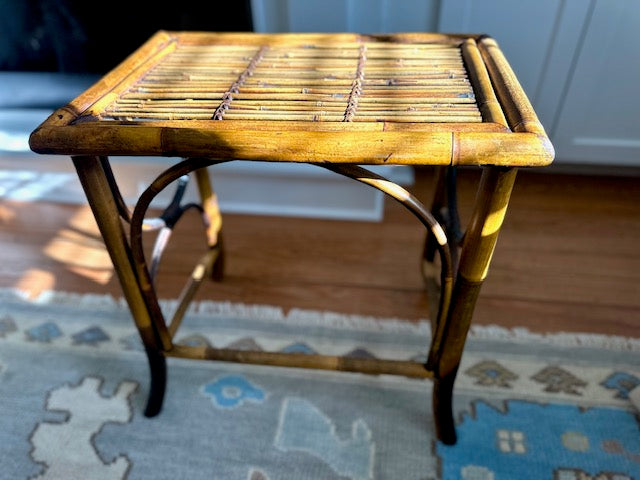 Burnt Bamboo Side Table