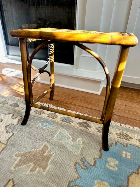 Burnt Bamboo Side Table